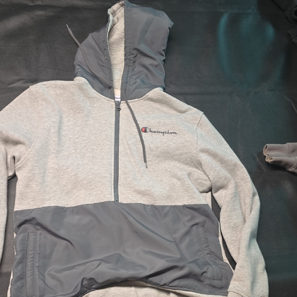 Champion Two-Tone Gray Hoodie